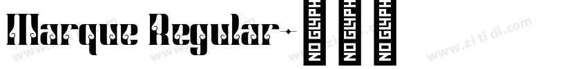 Marque Regular字体转换